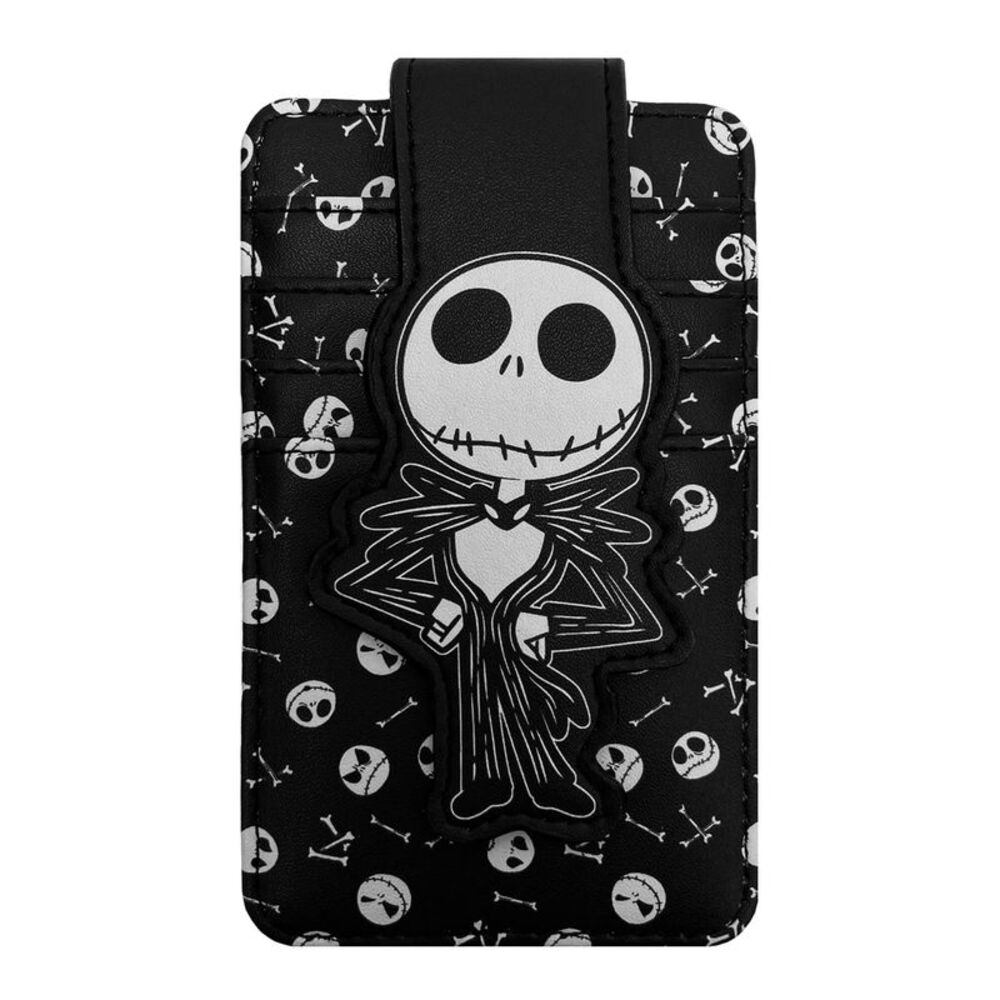 New Jack Skellington Card Holder Wallet Button Snap Closure